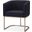 Modrest Yukon Modern Black And Antique Brass Dining Chair