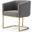 Modrest Yukon Modern Dark Grey Fabric Dining Chair
