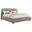 Mokena 46-Inch Upholstered Eastern King Platform Bed In Taupe