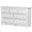 Monaco 7 Drawer Dresser In White