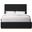Monaco Boucle Fabric Full Bed In Black