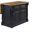 Monarch Kitchen Island In Black and Brown