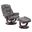 Monarch Ice Swivel Recliner with Ottoman