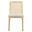 Monarch Wood and Rattan Dining Side Chair In Antique White and Heathered Weave Ivory