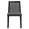 Monarch Wood and Rattan Dining Side Chair In Black and Gray