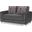 Mondo Modern Upholstered Convertible Loveseat with Storage In Gray