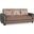 Mondo Modern Upholstered Convertible Sofabed with Storage In Brown