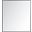 Monet Black Square Mirror MR43640BK