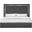 Monet Charcoal King Upholstered Platform Bed