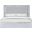 Monet Silver Grey King Upholstered Platform Bed
