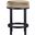 Monette Velvet Counter Stool In Black and Beige