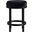 Monette Velvet Counter Stool In Black