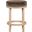 Monette Velvet Counter Stool In Brown and Natural