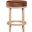 Monette Velvet Counter Stool In Cognac and Natural