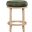 Monette Velvet Counter Stool In Green and Natural