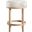Monette Velvet Counter Stool In Natural and Cream