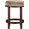 Monette Velvet Upholstered Counter Stool In Beige and Brown