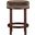 Monette Velvet Upholstered Counter Stool In Brown