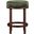 Monette Velvet Upholstered Counter Stool In Green and Brown