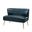 Monica Loveseat In Turquoise