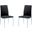 Monique Black Stackable Dining Chair Set of 2