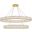 Monroe Integrated Led Light Gold Chandelier 3503D48G