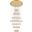 Monroe Integrated Led Light Gold Chandelier 3503G34G