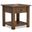 Monroe Solid Acacia Wood End Table In Rustic Natural Aged Brown