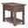 Monroe Solid Acacia Wood Narrow Side Table In Distressed Charcoal Brown