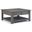 Monroe Solid Acacia Wood Square Coffee Table In Farmhouse Grey
