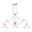 Monrovia 3 Light Linear Chandelier In Brushed Nickel