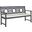 Montclair Ash Grey and Beige 3-Seat Bench