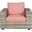 Montclair Outdoor Chair In Coral and Tan