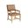 Montecito Colburn Leather Upholstered Arm Chair In Brown