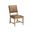 Montecito Colburn Leather Upholstered Side Chair In Brown