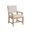 Montecito Colburn Upholstered Arm Chair In Cream