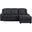 Monterey 2-Piece Reclining Sectional with Right Chaise In Black