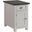 Monterey Chairside Table In White And Grey