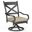 Monterey Swivel Dining Chair in Linen Stone