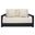 Montford 2-Seat Bench In Black and Beige