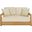Montford 2-Seat Bench In Teak Brown and Beige