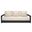 Montford 3-Seat Bench In Black and Beige