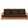 Montford 3-Seat Bench In Natural and Dark Brown