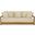 Montford 3-Seat Bench In Teak Brown and Beige