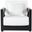 Montford Armchair In Black and Beige