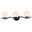 Monticello 22 Inch 3 Light Vanity In Matte Black