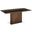 Moon Dining Table With Walnut Base and Smoked Top