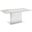 Moon Dining Table With White Base and White Marbled Top