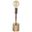 Mooney I 17.5 Inch Metal Shade Less Table Lamp In Metallic Gold