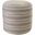Moora Striped Hand-Woven Ottoman Pouf In Taupe